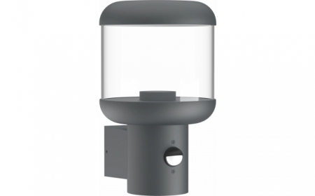 Aplice led de perete - Aplica led de perete din aluminiu,Soclu E27, IP54 + SENSOR PIR, Optonica 7425