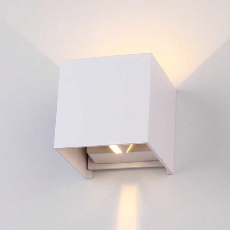 Aplica led de perete, patrata, corp alb, 6W, alb cald, Optonica 7451 [1]