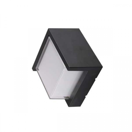 Aplice led de perete - Aplica led de perete, patrata, corp negru, 15W, alb cald, Optonica 7530