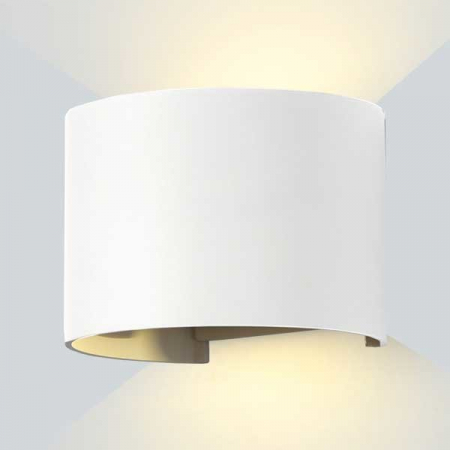 Aplica led de perete, rotunda, corp alb, 6W, alb cald, Optonica 7463 [1]