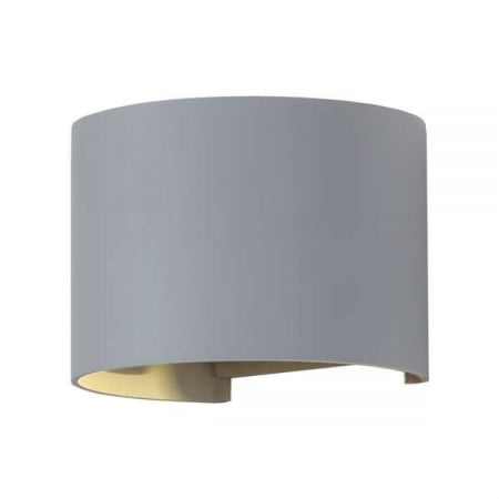 Aplice led de perete - Aplica led de perete, rotunda, corp gri, 6W, alb cald, Optonica 7465