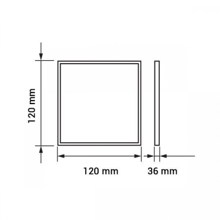 Aplica led patrata, 5 ani garantie, 6W, alb rece, Optonica 2523 [1]