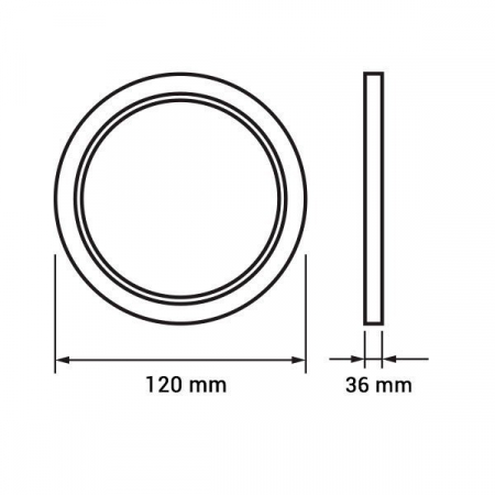 Aplica led rotunda, 5 ani garantie, 12W, alb rece, Optonica 2514 [1]