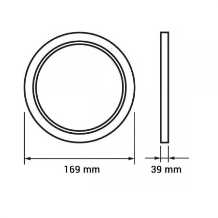 Aplica led rotunda, 12W, alb cald, Optonica 2246 [1]