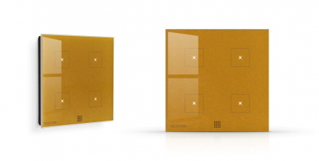 Smart home cablat - Panou intrerupator touchscreen AURUS-4S, Teletask TDS12024AU