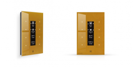 Smart home cablat - Panou intrerupator touchscreen AURUS-OLED, Teletask TDS12022AU