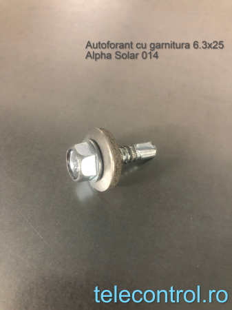 sisteme montaj fotovoltaice - Autoforant cu garnitura 6.3x25, Alpha Solar 014