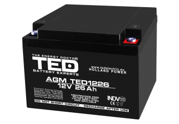 Baterii AGM VRLA - Baterie AGM 12V 26Ah TED1226M5
