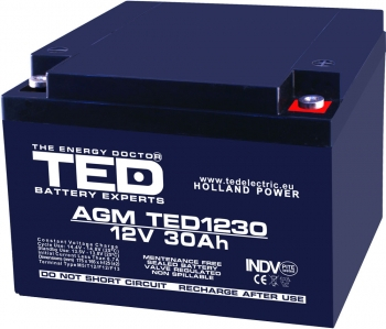 Baterii AGM VRLA - EOL Baterie AGM 12V 30Ah TED1230M5