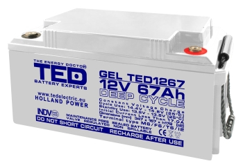 Baterii AGM VRLA - EOL Baterie AGM 12V 67Ah TED1267M6