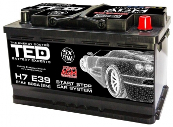 Baterii auto start stop - Baterie auto AGM start stop 12V 81Ah