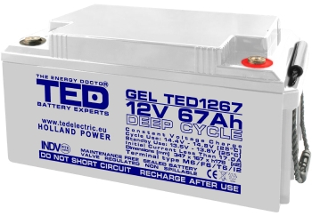 Baterii cu gel - Baterie cu gel 12V 67Ah TED1267M6