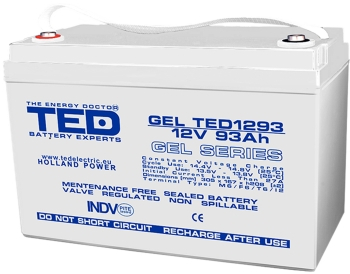 Baterii cu gel - Baterie cu gel 12V 93Ah TED1293M6
