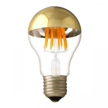 E27 - Bec led A60, jumatate sticla, jumatate auriu, 4W, alb cald, Optonica 1893
