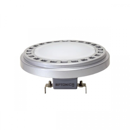 AR111 - Bec led AR111, soclu G53, unghi 120°, 15W, 12Vdc/Vac, alb cald, Optonica 1518
