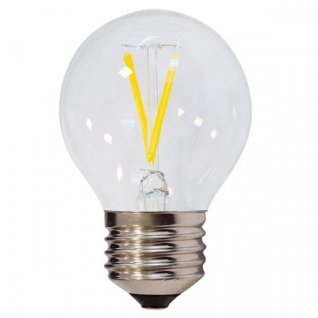 E27 - Bec led cu filament G45, soclu E27, 2W, alb rece, Optonica 1864
