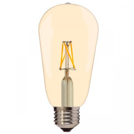 E27 - Bec led cu filament, soclu E27, ST64, 4W, alb cald, Optonica 1870