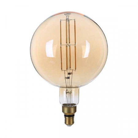 E27 - Bec led G200, soclu E27, sticla aurie, dimabil, 8W, alb cald, Optonica 1792