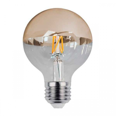 E27 - Bec led G95, jumatate sticla, jumatate auriu, 4W, alb cald, Optonica 1889
