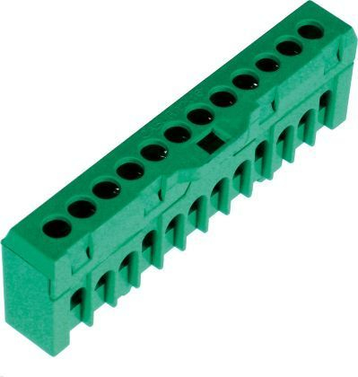 Cleme sir cu suruburi - Bloc distribuție cu 1 nivel, ESC-QBLOK1202, ETI 003903207