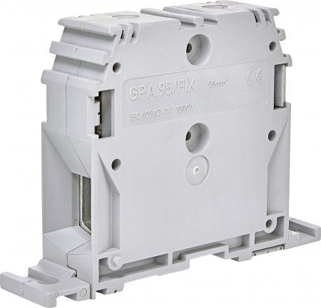 Cleme sir cu suruburi - Bloc terminal cu 1 nivel, 120mmp, ESC-GPA.95/FIX, ETI 003903212