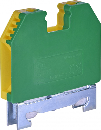 Cleme sir cu suruburi - Bloc terminal cu 1 nivel, VS 6 PE, ETI 003901497