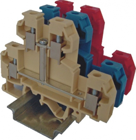 Cleme sir cu suruburi - Bloc terminal cu 2 nivele, 6mmp, VS 4 NAI, ETI 003901300