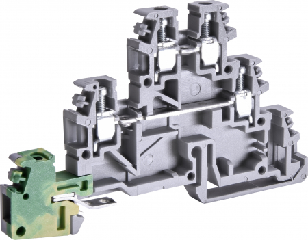 Cleme sir cu suruburi - Bloc terminal cu 3 nivele, 4mmp, ESC-TDE.2, ETI 003903250