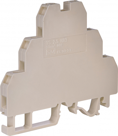 Cleme sir cu suruburi - Bloc terminal cu 3 nivele, 4mmp, VS 2,5 NA 3, ETI 003901320