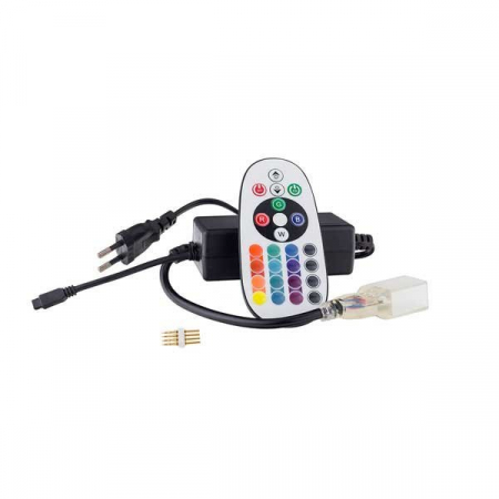 Consumabile si accesorii - Cablu alimentare cu conector Neon Flex + controller RGB, Optonica 6638