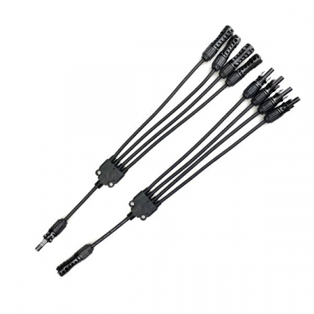 consumabile si accesorii fotovoltaice - Cablu fotovoltaic spliter tip Y cu 4 iesiri, Optonica 9458