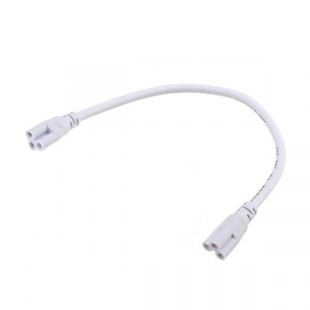 Iluminat led - Cablu prelungitor cu 2 conectori pentru tuburi led T5, 30cm, Optonica 6625