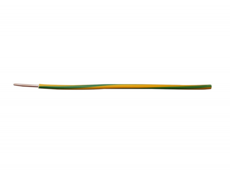 Conductoare electrice rigide - Conductor electric FY 6 mmp verde - galben, cupru (H07V-U)