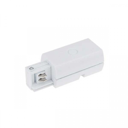 Corpuri led cu sina - Conector alimentare pentru sina led, 3 faze, corp alb, Optonica 5019