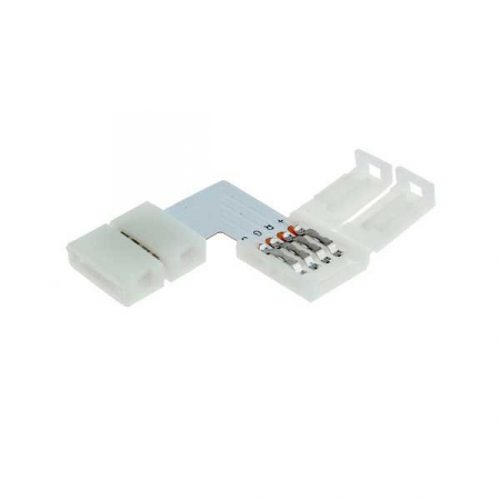 Iluminat led - Conector banda led, colt drept 90°, RGB, 10mm, Optonica 6621