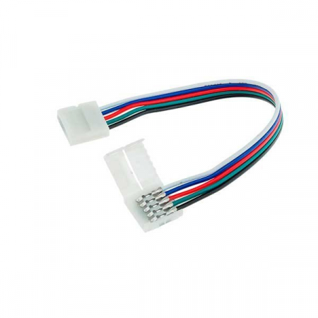 Consumabile si accesorii - Conector banda led flexibil, cu fire, RGB+WH, Optonica 6618