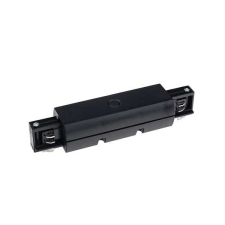 Corpuri led cu sina - Conector drept pentru sina led, 3 faze, corp negru, Optonica 5014