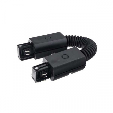 Corpuri led cu sina - Conector flexibil pentru sina led, 3 faze, corp negru, Optonica 5026