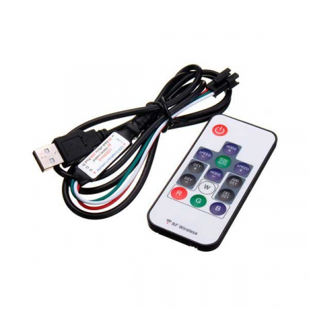 dimmere led si controllere - Controller banda led digitala, telecomanda 14 butoane, Optonica 6332