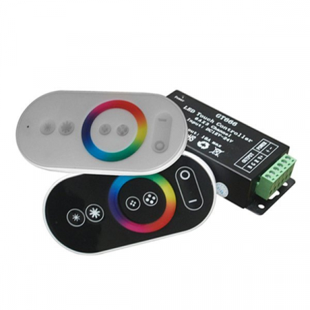 dimmere led si controllere - Controller led RGB, mini touch, negru, Optonica 6314