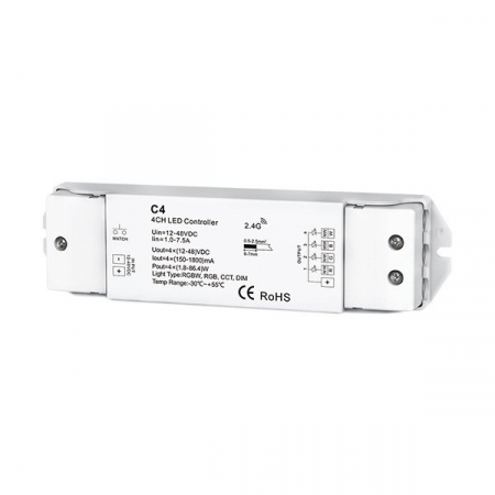 dimmere led si controllere - Controller led RGB/RGBW 4 canale 4x300mA, curent constant, Optonica 6343