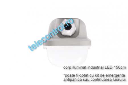 Corp iluminat industrial LED 150cm, 49W, 4900lm, 4000K, IP65, IK09, 180grade, Intelight 93105 [2]