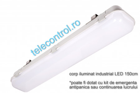 Corp iluminat industrial LED 150cm, 49W, 4900lm, 4000K, IP65, IK09, 180grade, Intelight 93105 [0]