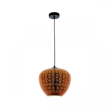 Corpuri led suspendate - Corp led 3D, in suspensie, D290, cupru, motiv cerculete, Optonica 9022