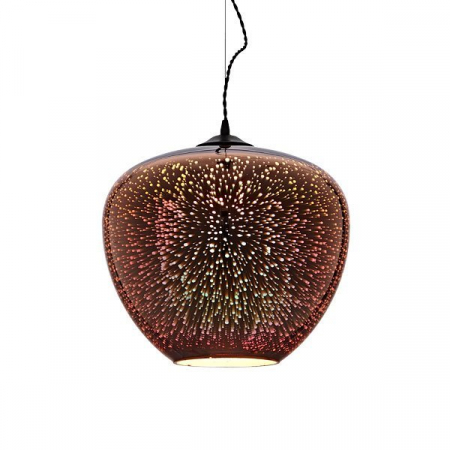 Corp led 3D, in suspensie, D400, cupru, motiv artificii, Optonica 9026 [1]