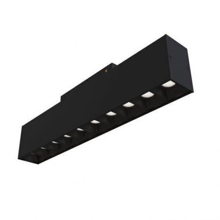 Corpuri led cu sina magnetica - Proiector led pe sina magnetica dimabil, M35, tip liniar, 20W, 10 spoturi, negru, 48Vdc, Optonica 5280