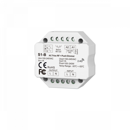dimmere led si controllere - Dimmer cu triac, comanda RF, Optonica 6363