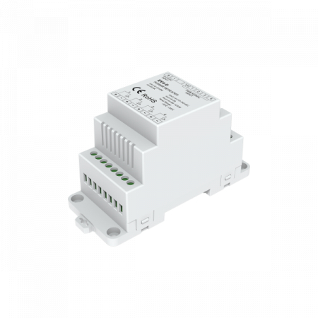 dimmere led si controllere - Dimmer led 12-24Vdc, 4 canale x 5A, cu fixare pe sina DIN, Optonica 6370