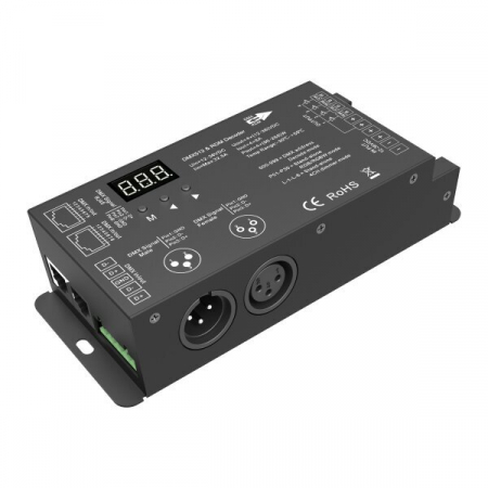 dimmere led si controllere - Dimmer led 4 canale 12-36Vdc, 8A/canal, control DMX, Optonica 6390