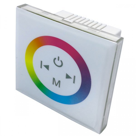 dimmere led si controllere - Dimmer led RGB de perete aplicat, culoare alba, Optonica 6319